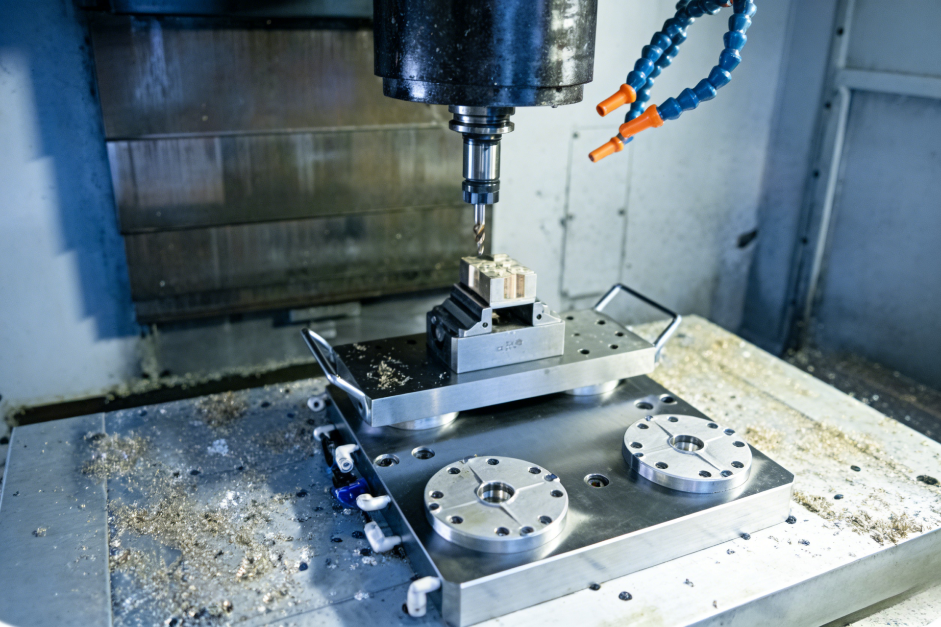 Self-Centering Vise With Zero-Point Positioning System