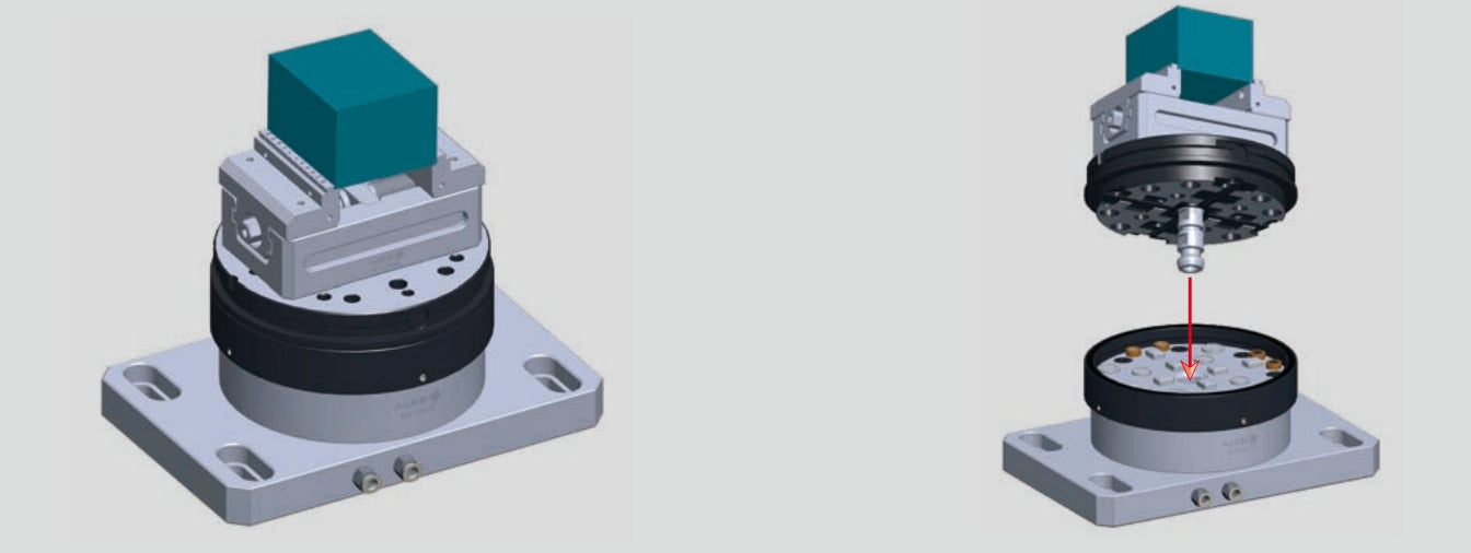 Self-centering Vise with R-type Chuck