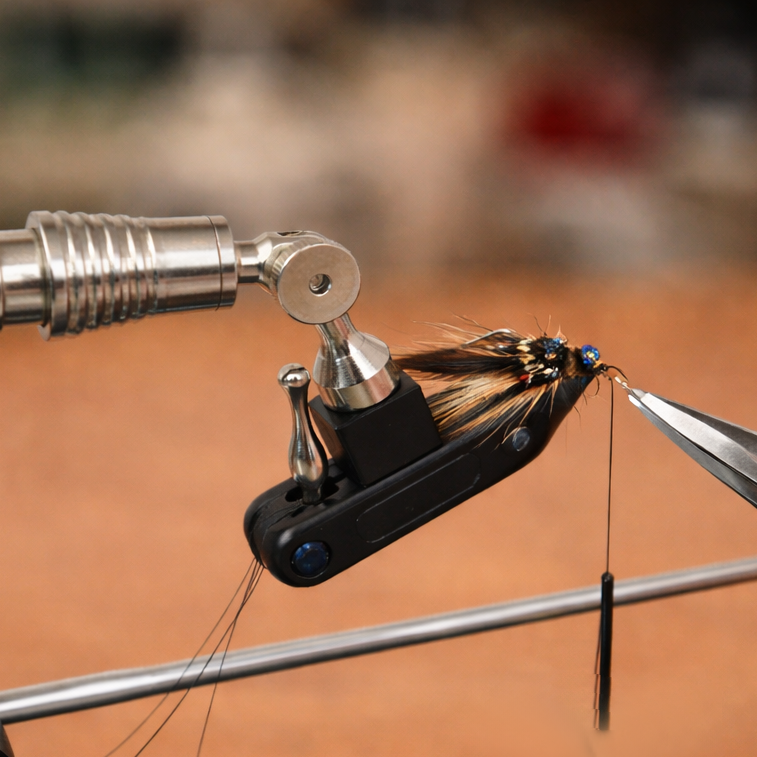 Fly Tying in Action Crafting Custom Fishing Lures with Precision Tools