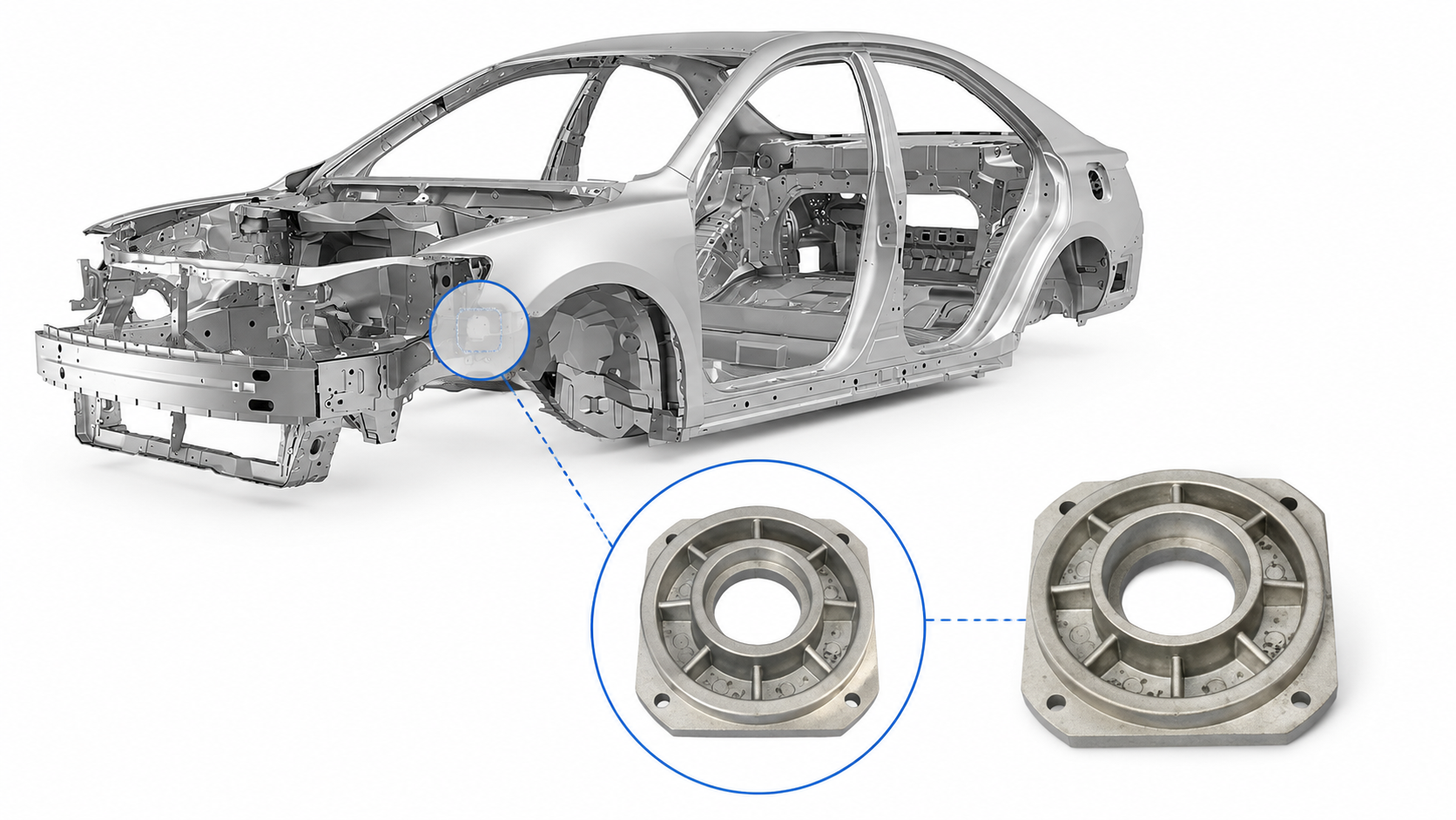 Investment Casting Part Used in Automotive Manufacturing Application