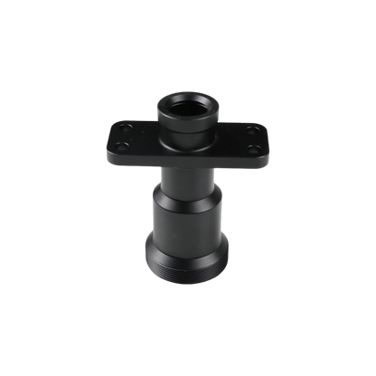 Precision CNC Machined Optical Mount Base with Threaded Interface